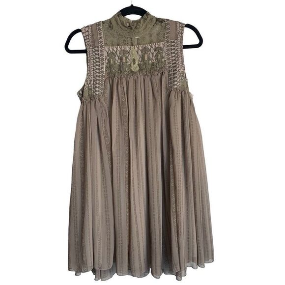Free People Penny Georgette Babylon Sleeveless Babydoll Dress Size S - Picture 1 of 15